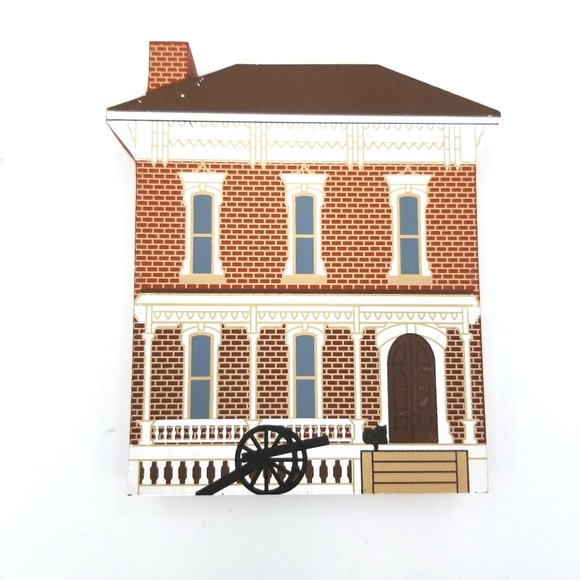 Cat's Meow Village Sherman Home Wood Shelf Sitter Civil War Generals Collectors - Picture 1 of 8
